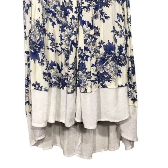 ALTAR’D‎ STATE FLORAL BOHO COTTAGECORE PRAIRIE SLEEVELESS HI LOW FLOWY DRESS M - Picture 3 of 10